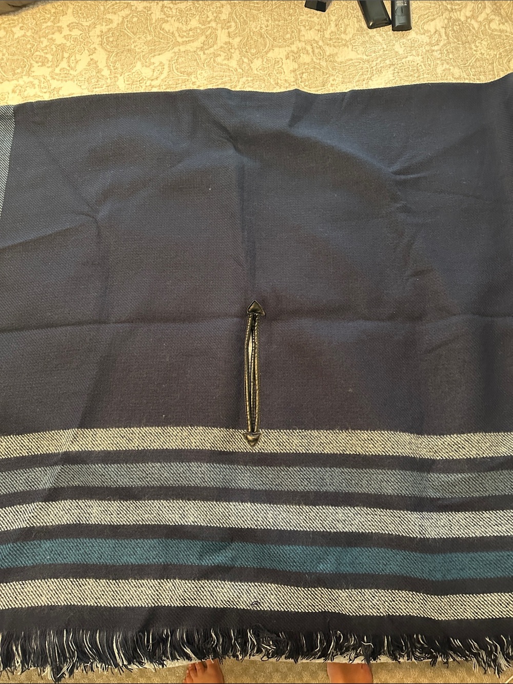 Women’s Navy Striped Wrap – Classic Casual Style
